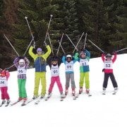 Morzine kids skiing