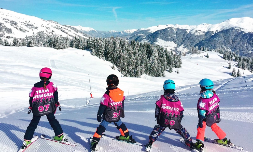 kids group ski lessons