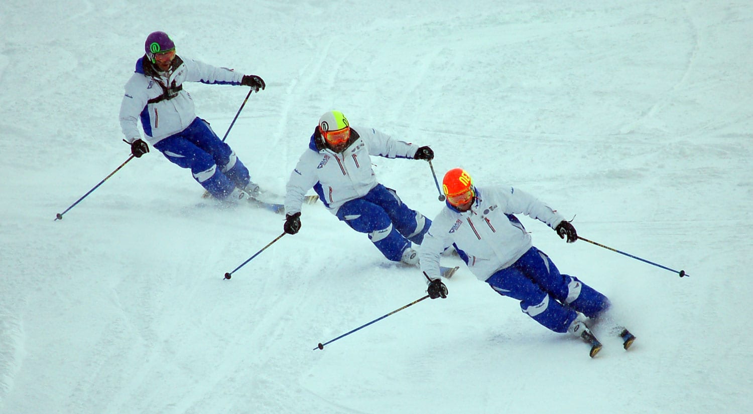 BASI-Trainer beim Formationsskifahren auf der Interski 2016