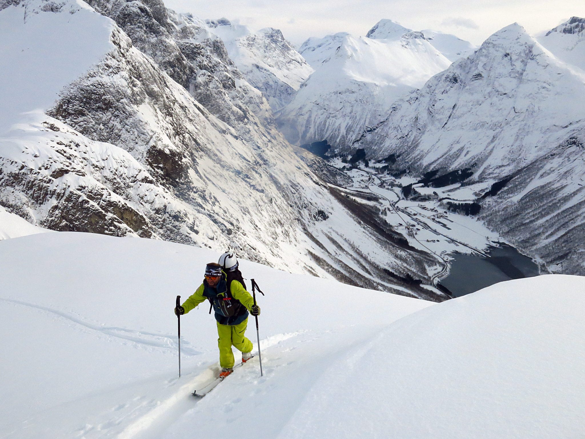 Pete ski touring in norway