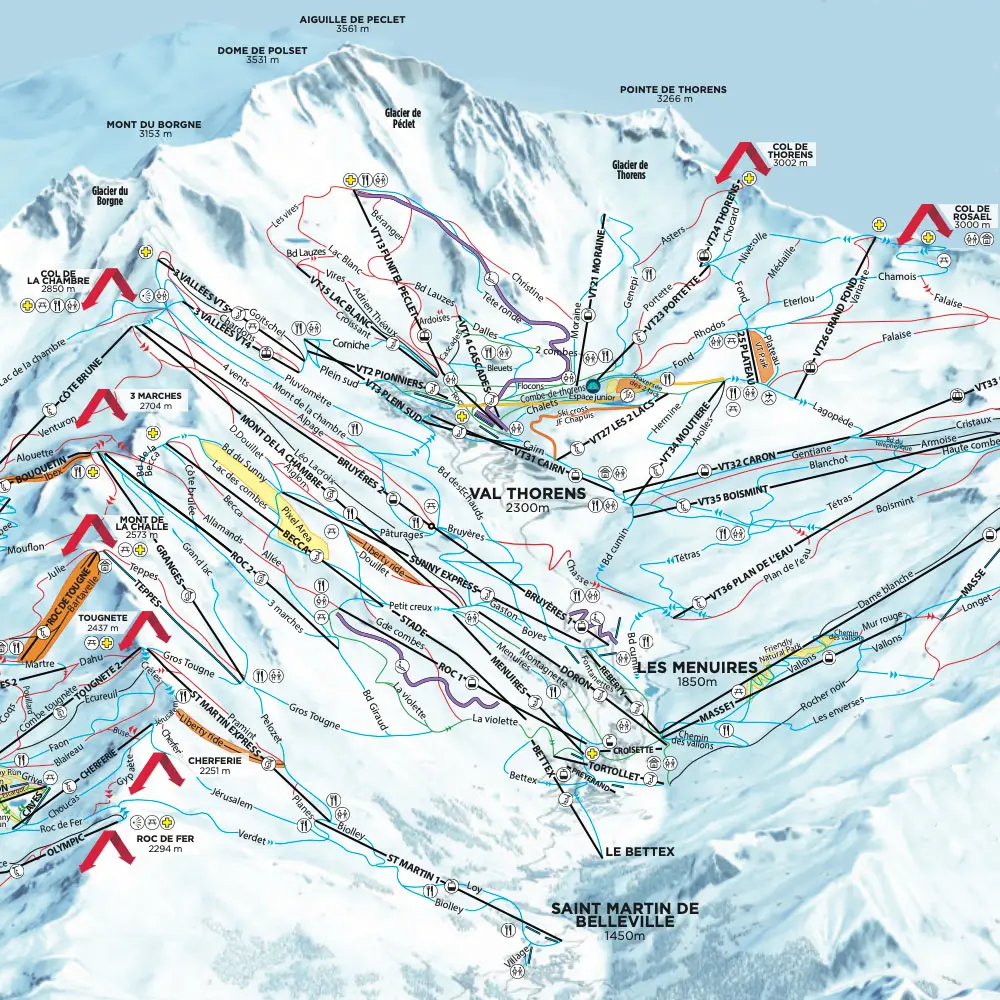 Carte Des Pistes De Val Thorens New Generation Carte Des Pistes De Val Thorens New Generation