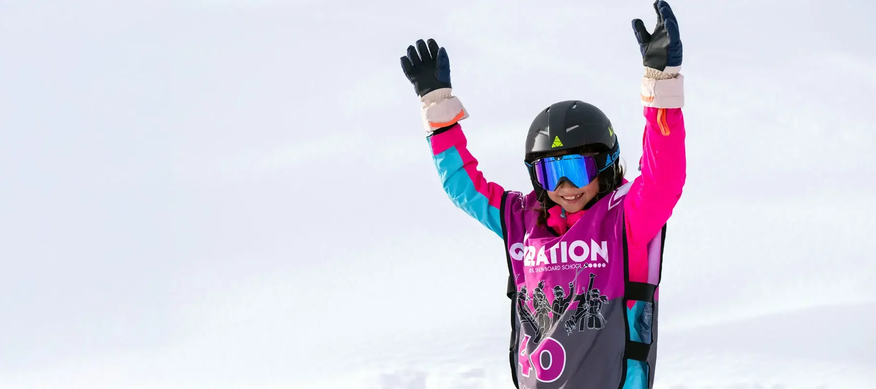 Kindern das Skifahren im Leben eines Skilehrers beibringen