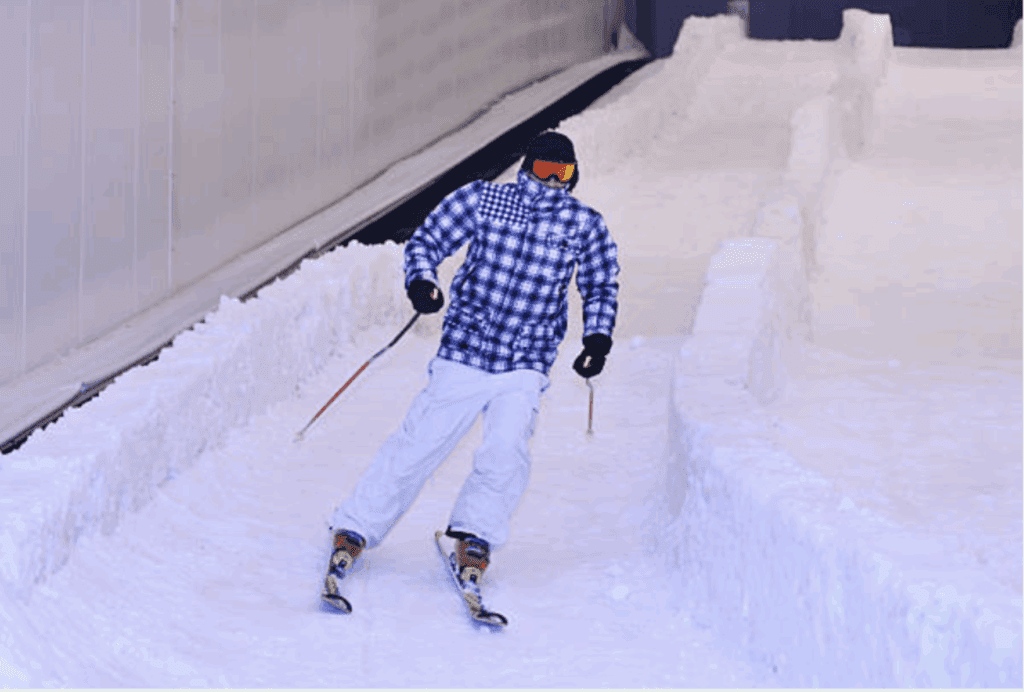 Indoor skier