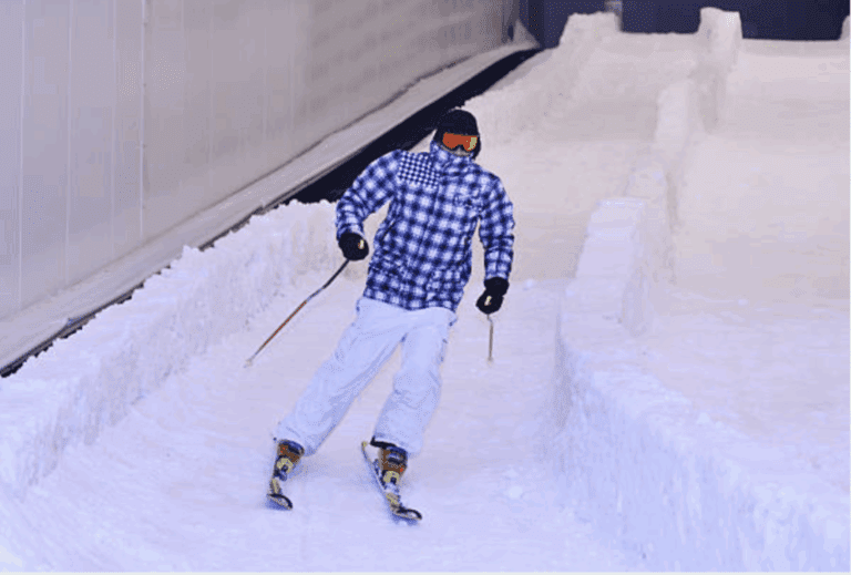 Indoor skier