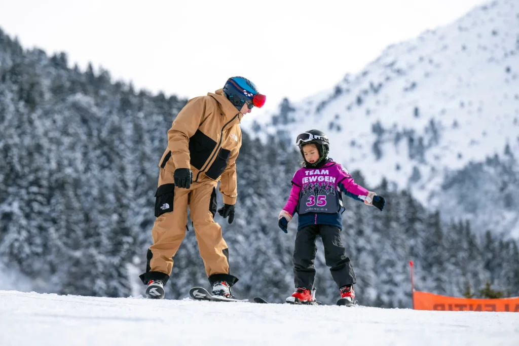 kid ski lesson with New Generation Ski and Snowboard School in Les Arcs