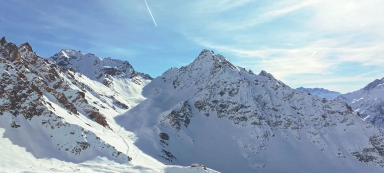 Mont Fort Verbier on a clear visibility day