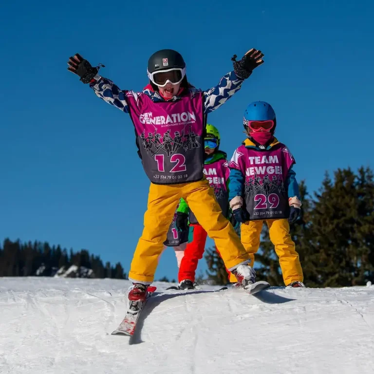 Children's ski lesson