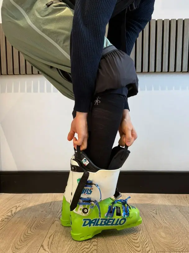 Getting Foot Into Boot