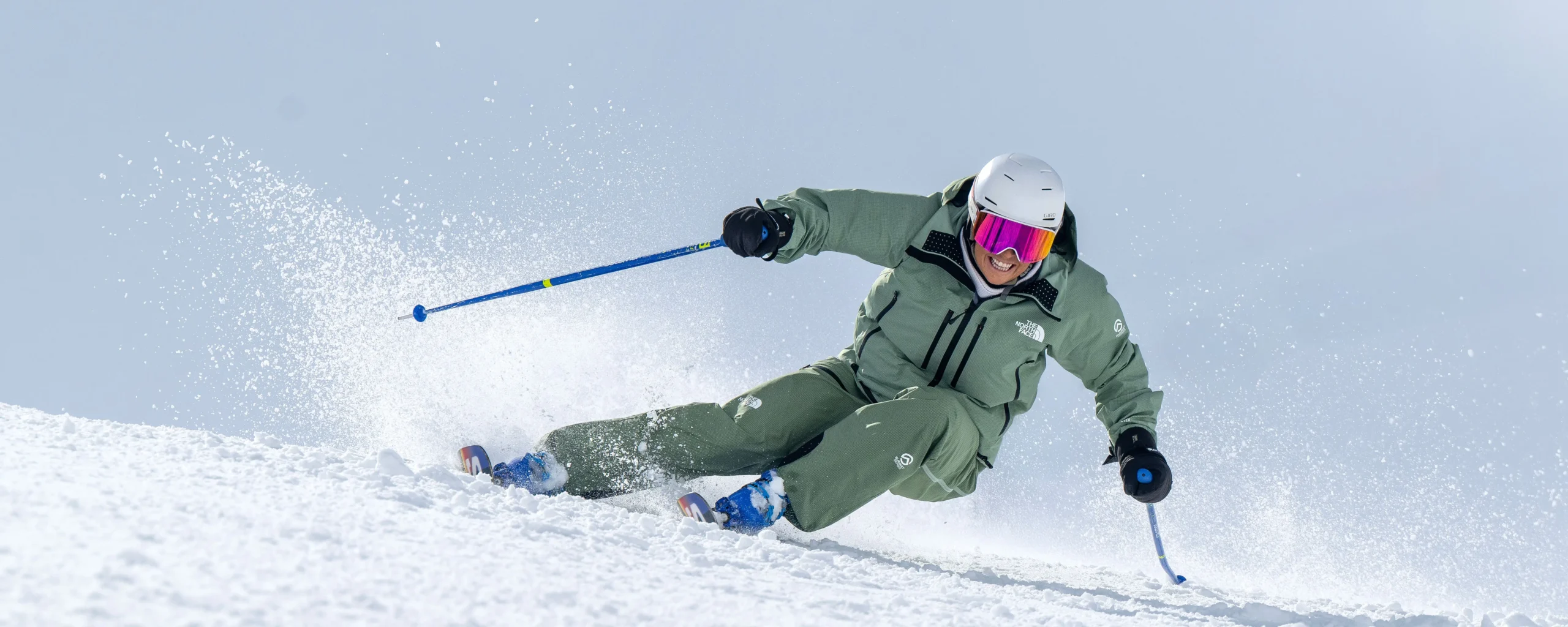 A New Generation instructor demonstrating long turns to a level that would be expected above a BASI level 2 exam