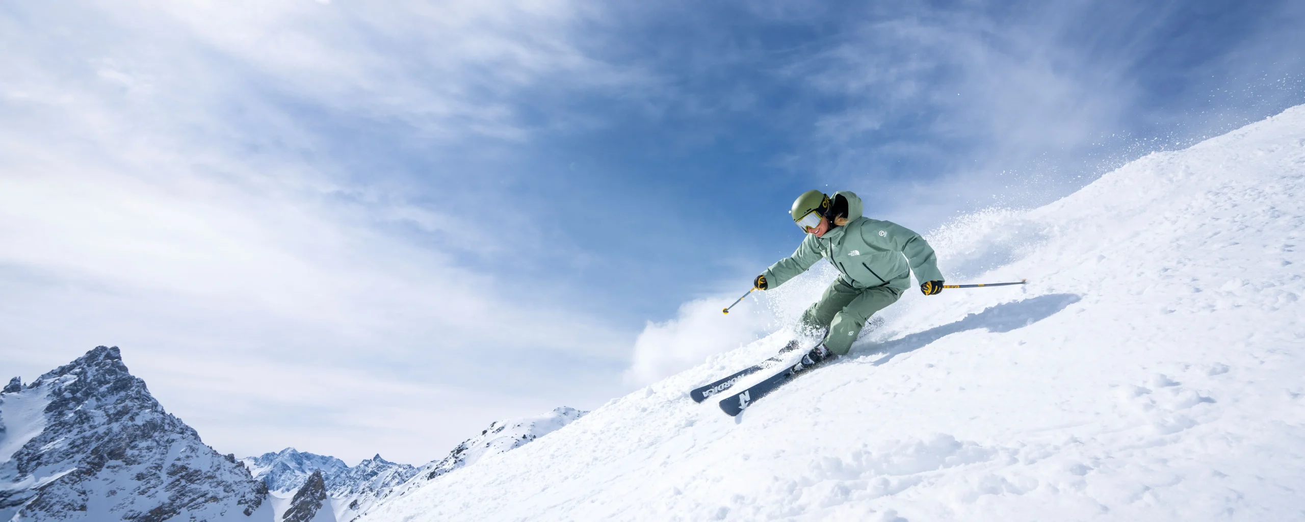 A New Generation Instructor Demonstrating Basi Level 2 Long Turns