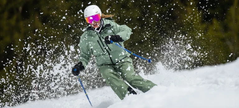 A New Generation ski instructor demonstrating BASI Level 2 Variables