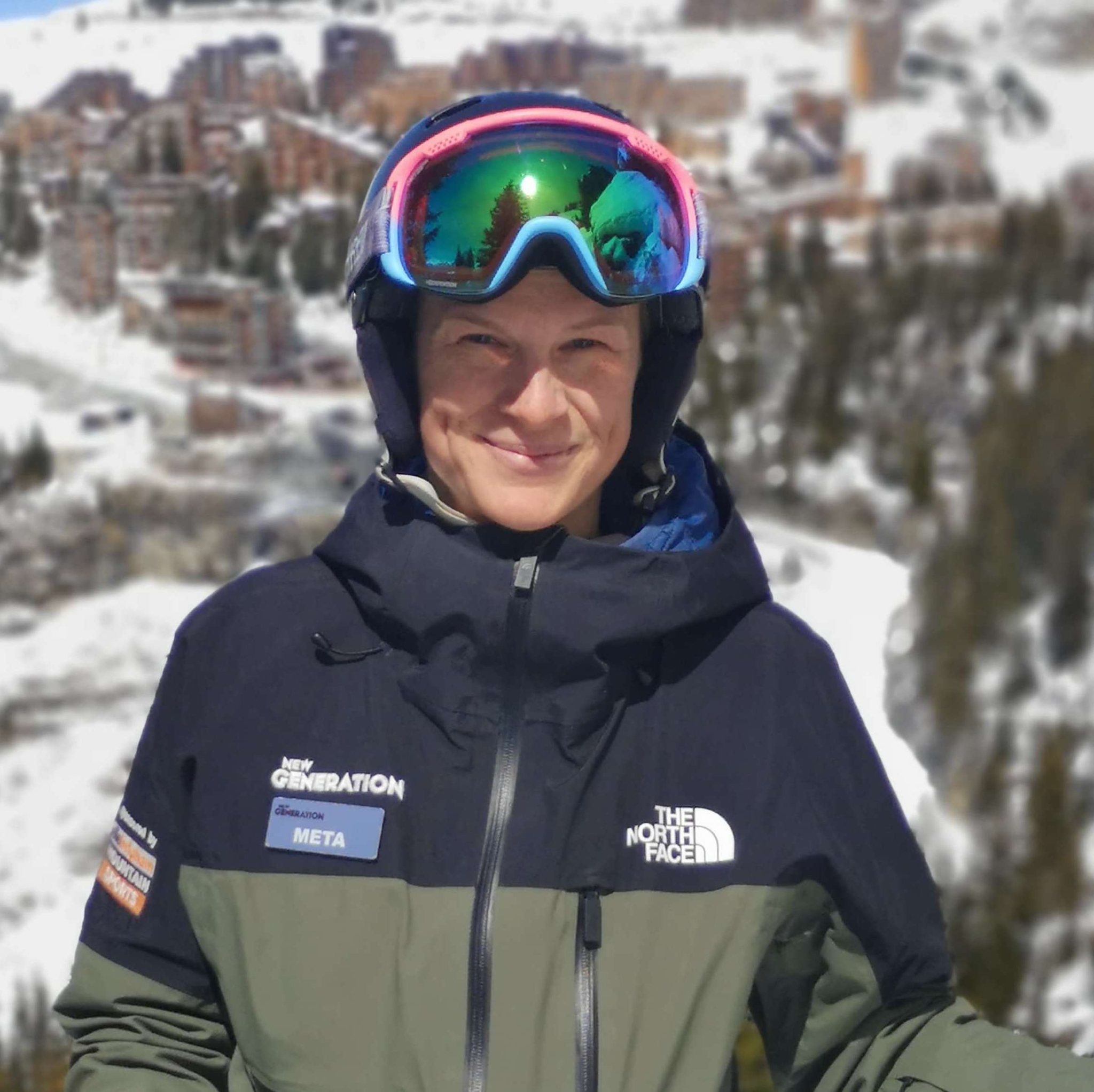 Meta Lavric in their ski new gen jacket