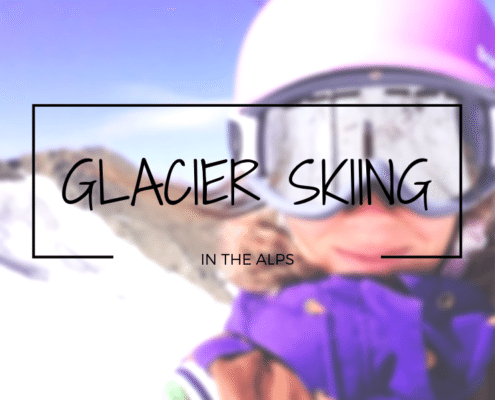 glacier skiing