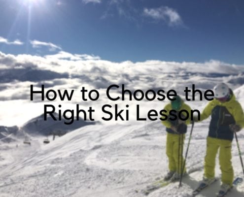 choose the right ski lesson