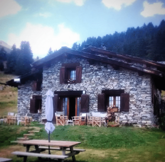 Mountain Refuge in the Alps