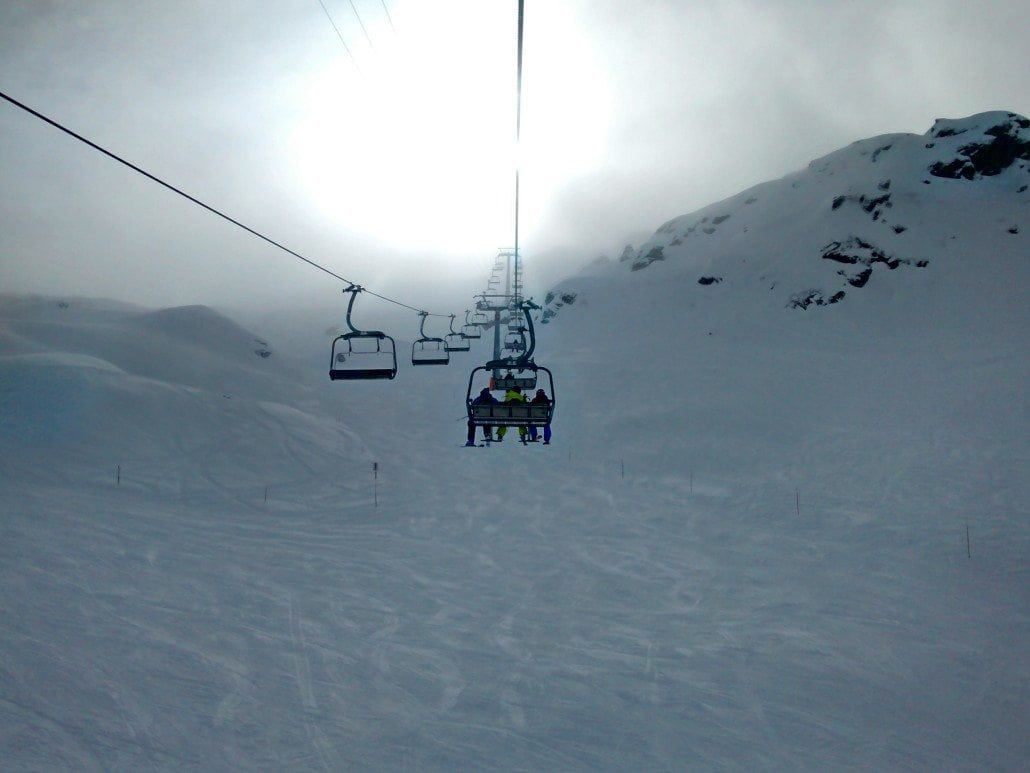 Skiing in Verbier